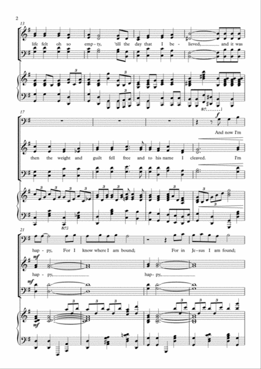 I'm Happy 4-Part scores gallery preview page 2
