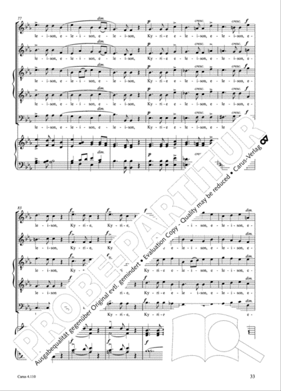 20 Latin Motets (Chants sacres latin/ 20 latein. Motetten) 4-Part scores gallery preview page 34