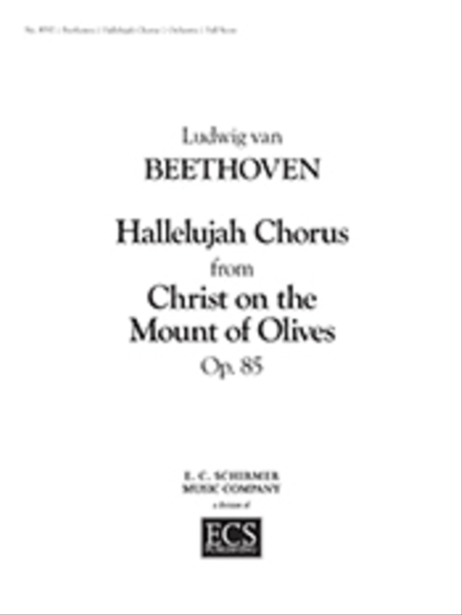 Hallelujah Chorus (Hallelujah unto God's Almighty Son!) (Orchestra Score and Parts) Choir scores gallery preview page 1