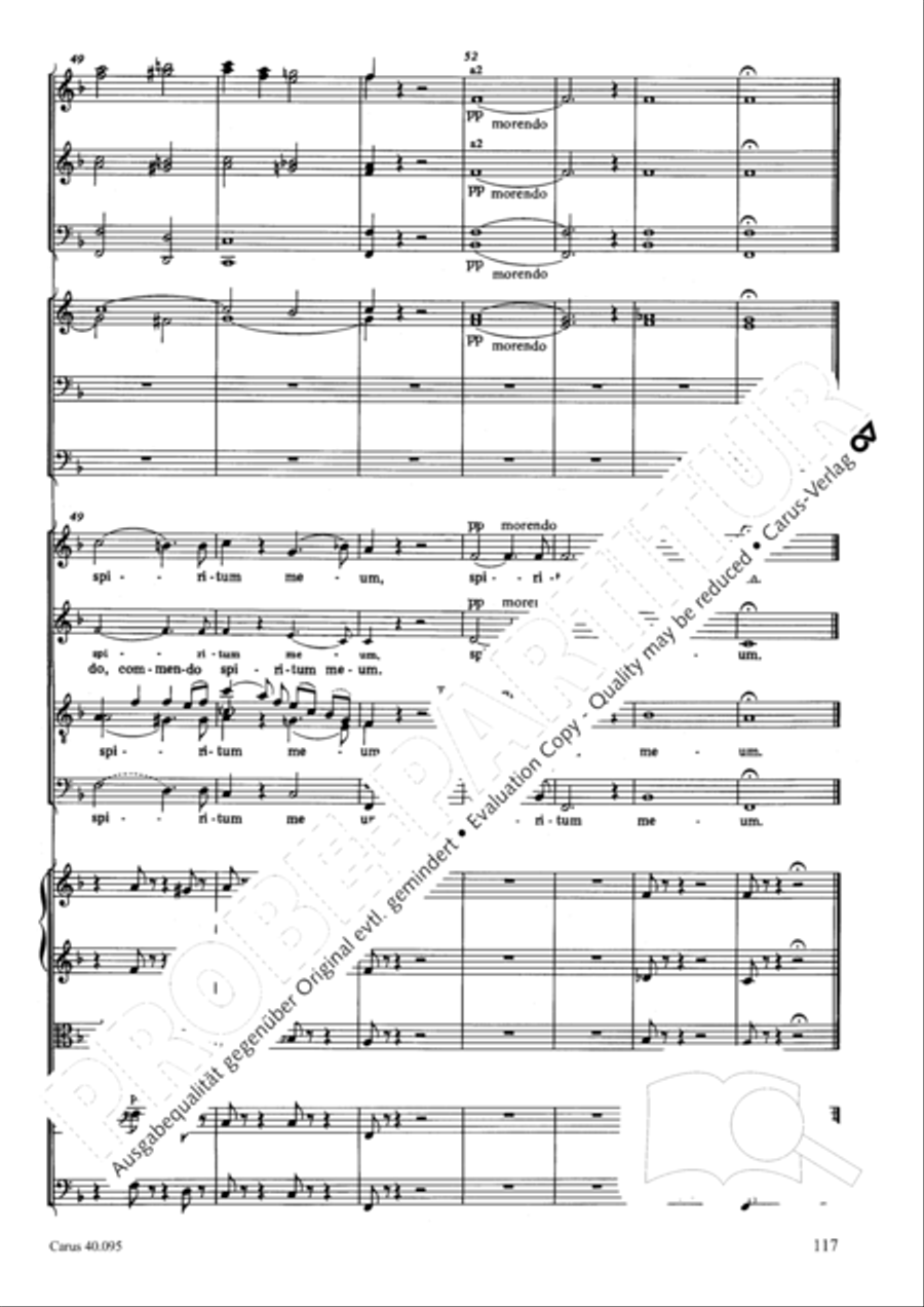 The Seven Words (Die Sieben Worte) 4-Part scores gallery preview page 132