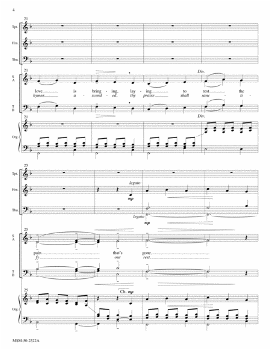 This Is a Day of New Beginnings The Day Thou Gavest, Lord, Is Ended Choir scores gallery preview page 4