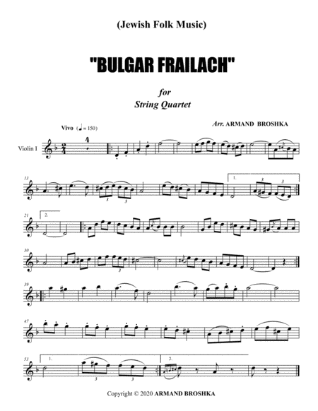 Bulgar Frailach - Jewish Folk Music image number null