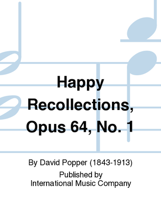 Book cover for Happy Recollections, Opus 64, No. 1