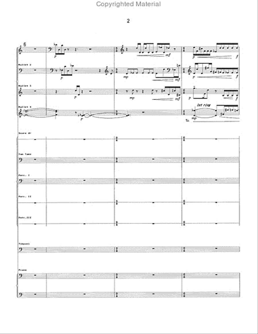 Dance Music Percussion Ensemble scores gallery preview page 3