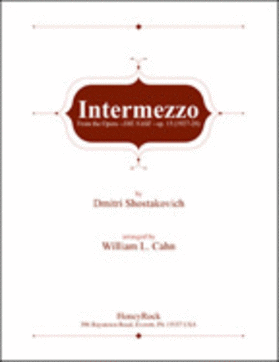 Intermezzo Percussion scores gallery preview page 1