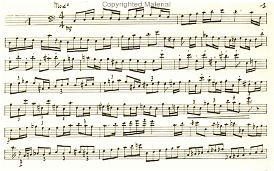 Déchiffrages manuscrits (b) (24), pour contrebasse à cordes Double Bass scores gallery preview page 2