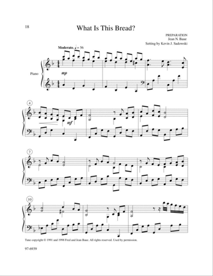 The Bread of Life Piano Solo scores gallery preview page 6