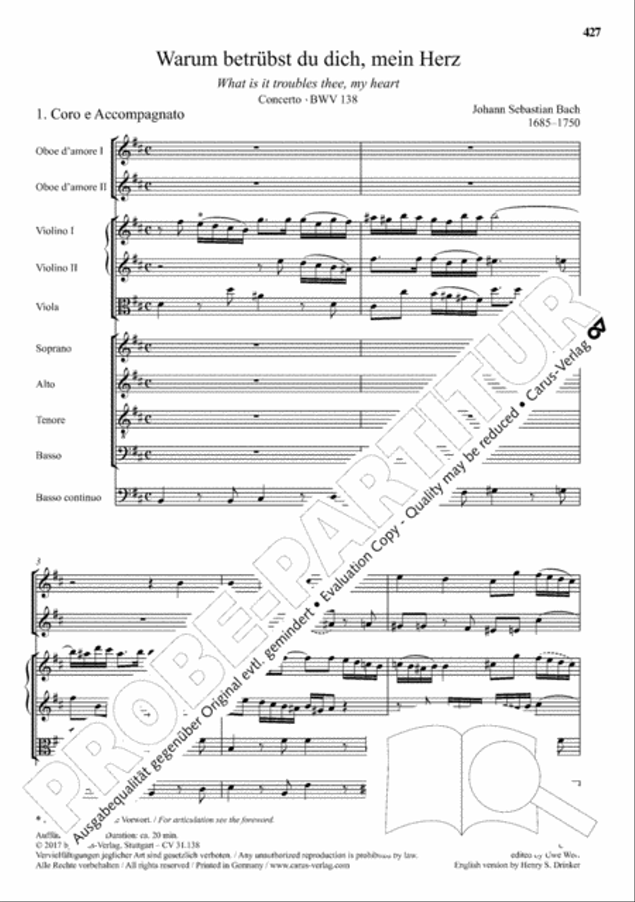 The Complete Sacred Vocal Works (Das geistliche Vokalwerk) Voice scores gallery preview page 428