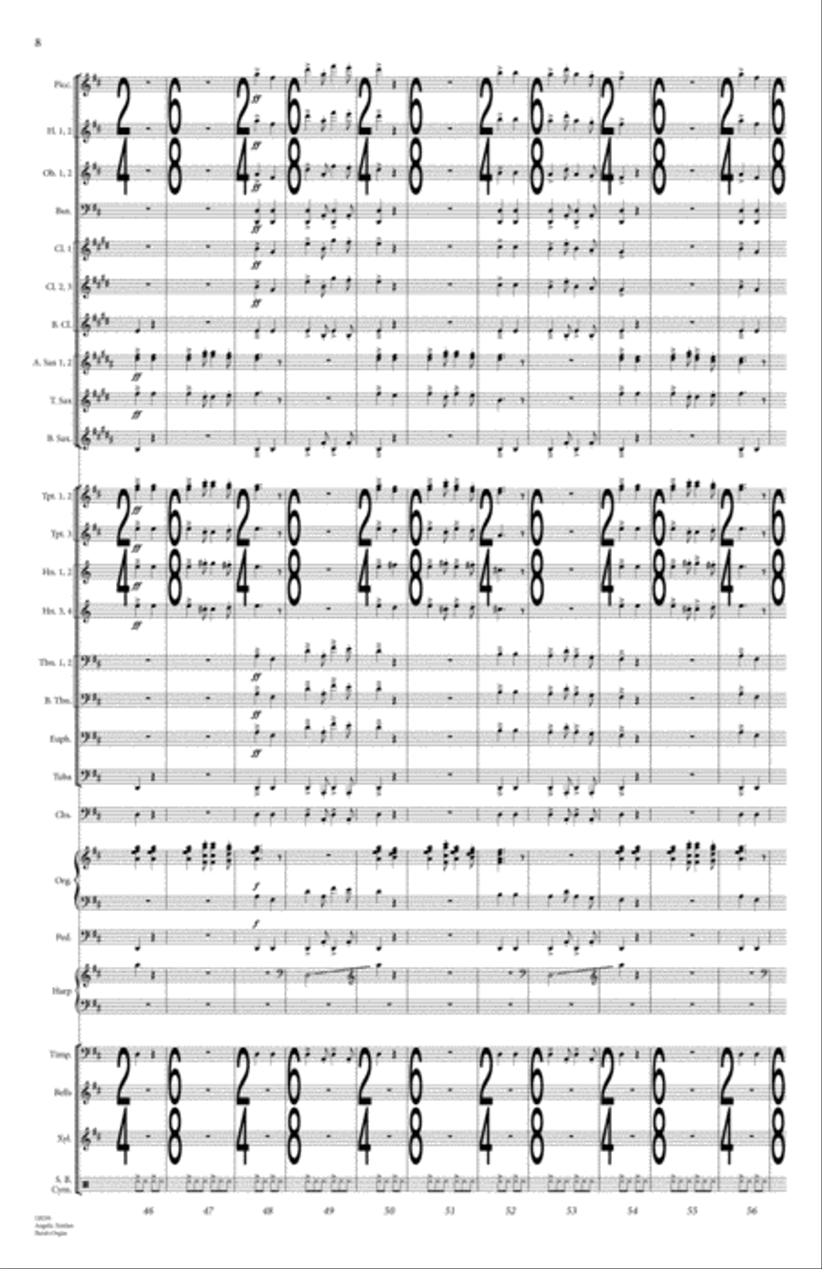 Angelic Fanfare Concert Band scores gallery preview page 9