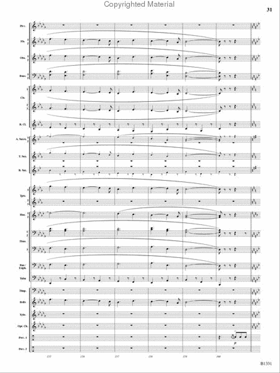 March Jubiloso Concert Band scores gallery preview page 29