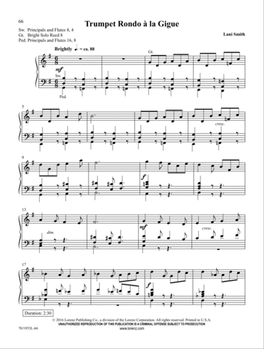 Sound the Trumpet Trumpet scores gallery preview page 23