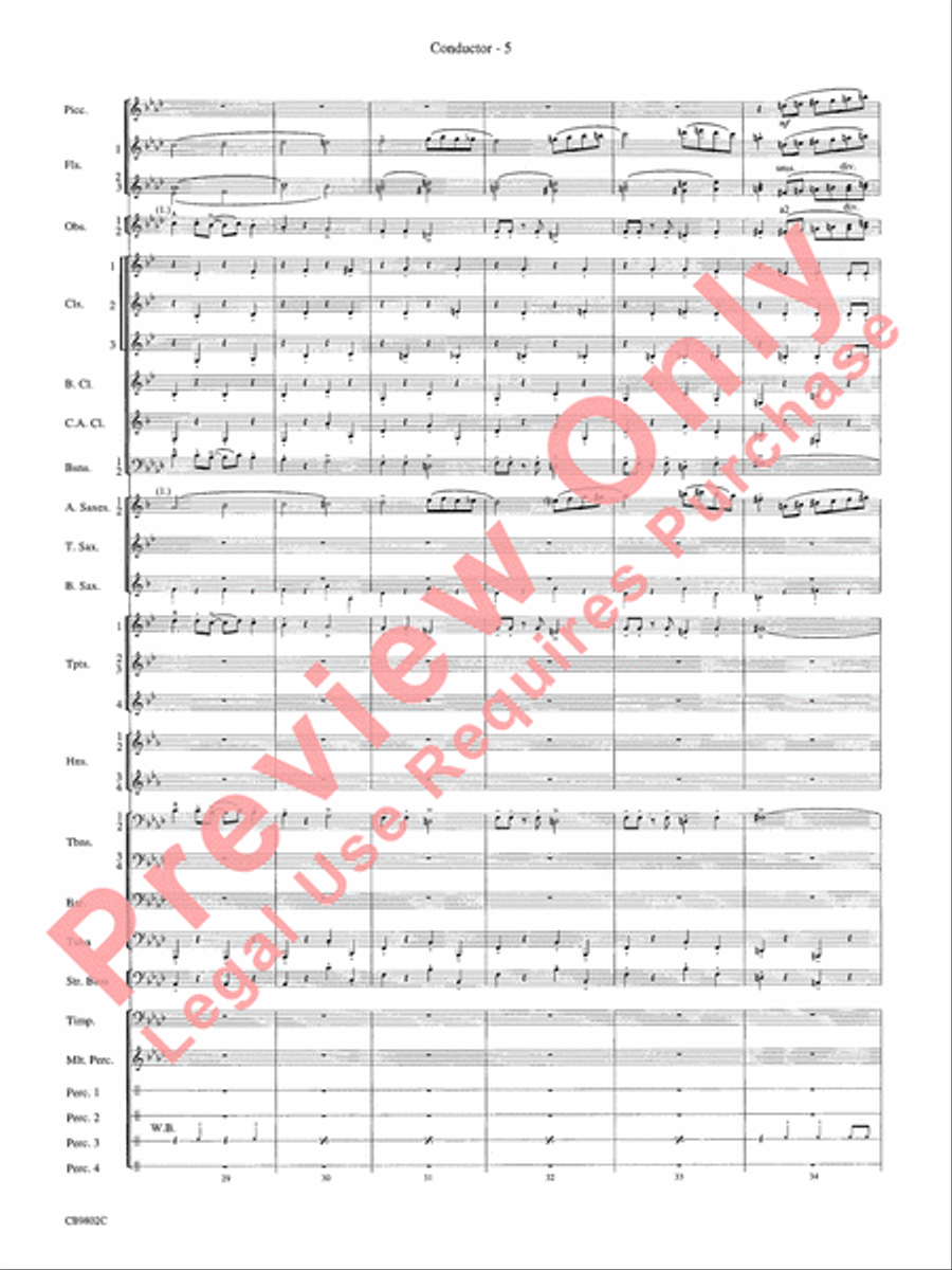 Porgy and Bess Concert Band scores gallery preview page 7