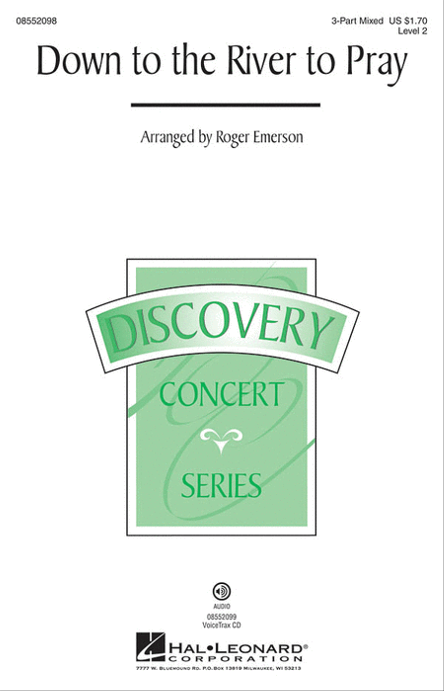 Down to the River to Pray 3-Part scores gallery preview page 1