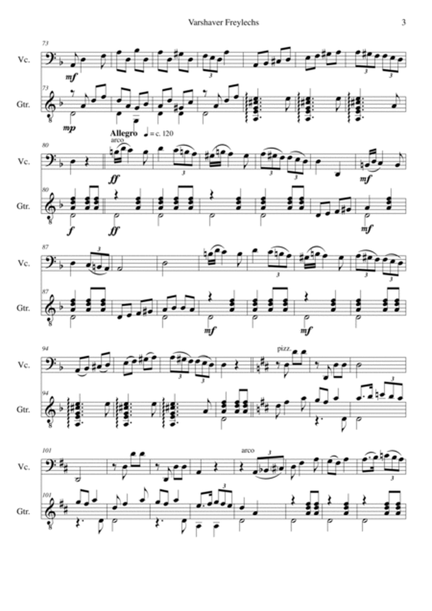 Varshaver Frelekhs for cello and guitar image number null