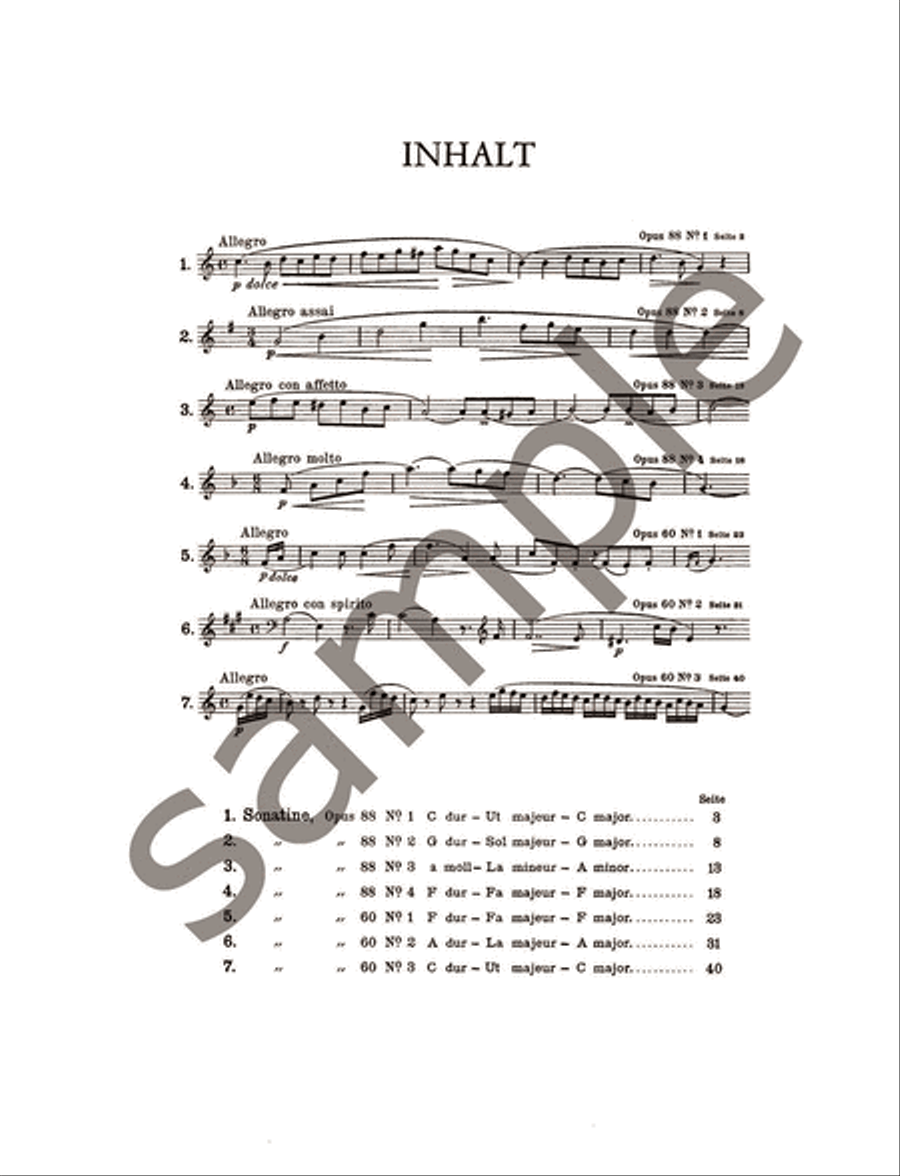 Sonatinas for Piano Sonatinas for Piano Piano scores gallery preview page 2