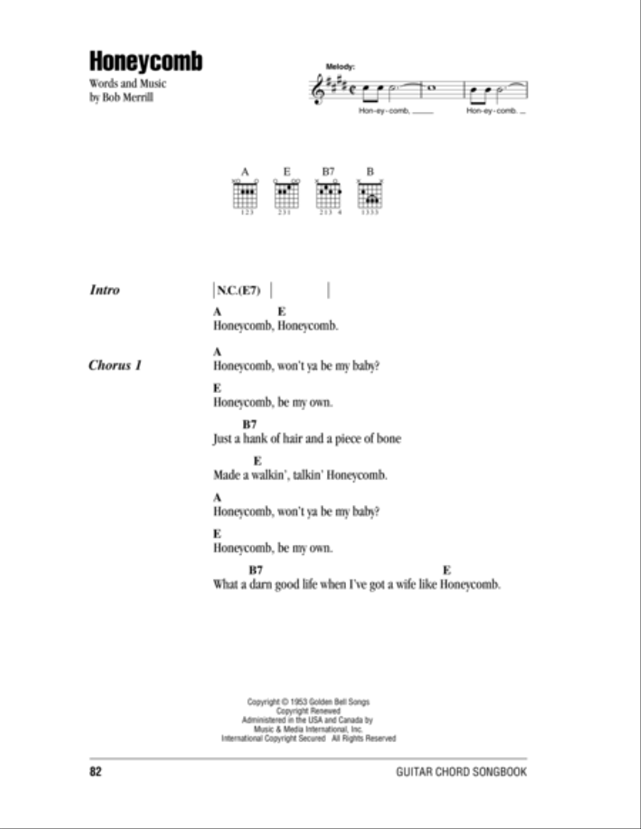 Honeycomb Acoustic Guitar scores gallery preview page 1