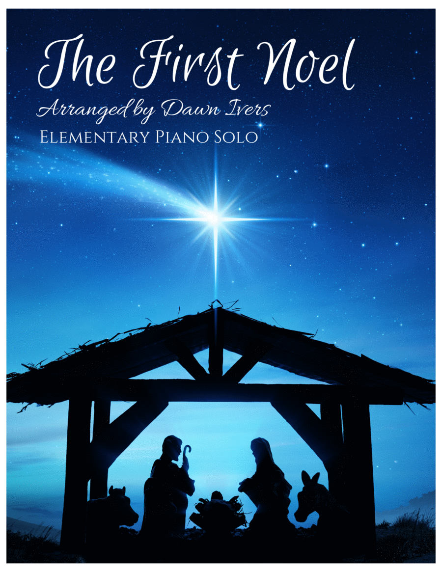 The First Noel - elementary piano solo Easy Piano scores gallery preview page 1