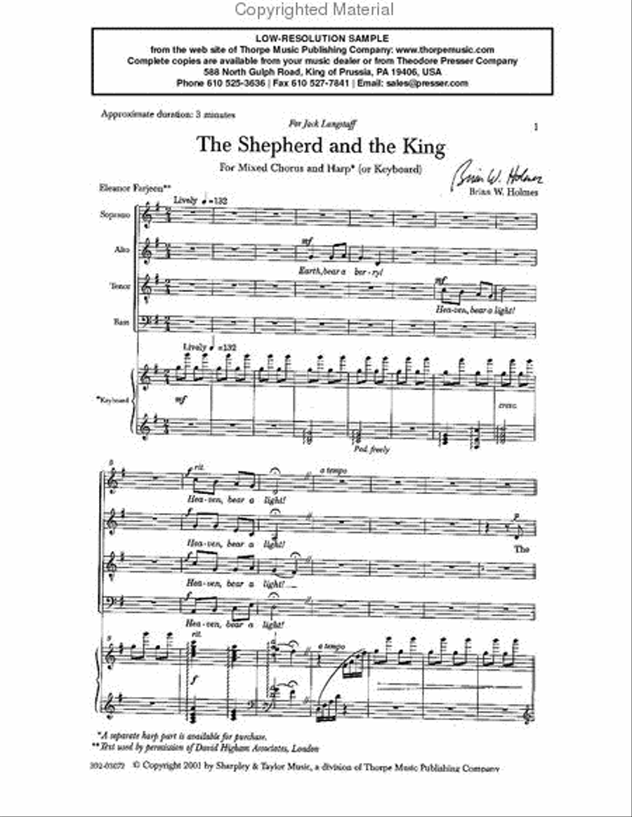 The Shepherd and The King 4-Part scores gallery preview page 2
