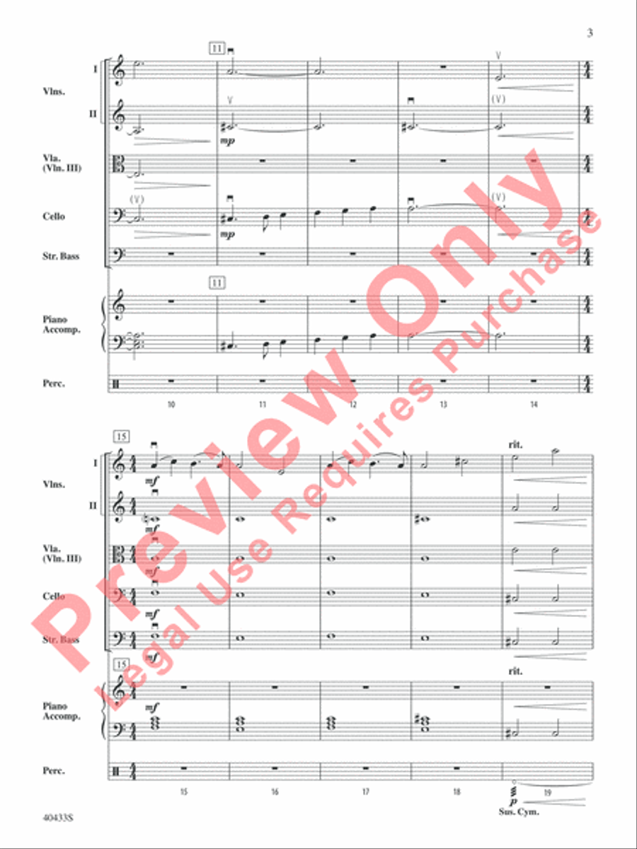 The Hobbit: An Unexpected Journey, Selections from String Orchestra scores gallery preview page 4
