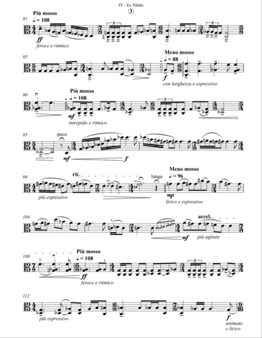 Ex Nihilo Viola Solo scores gallery preview page 3