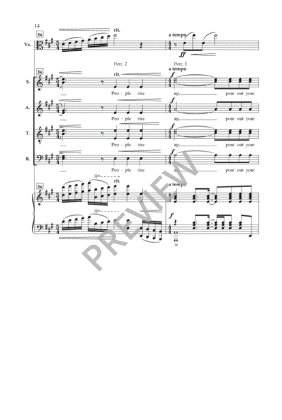 For the Sake of Our Children 4-Part scores gallery preview page 15