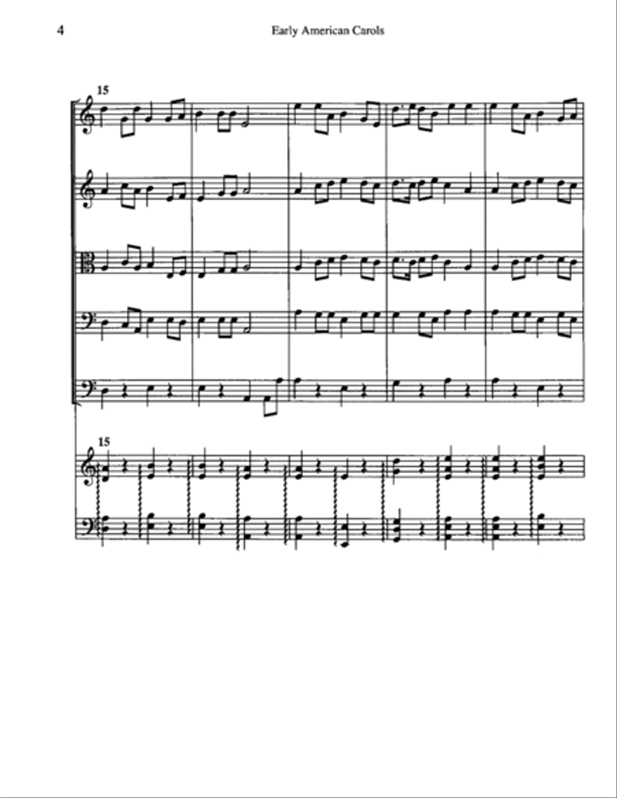 Early American Carols Orchestra scores gallery preview page 5