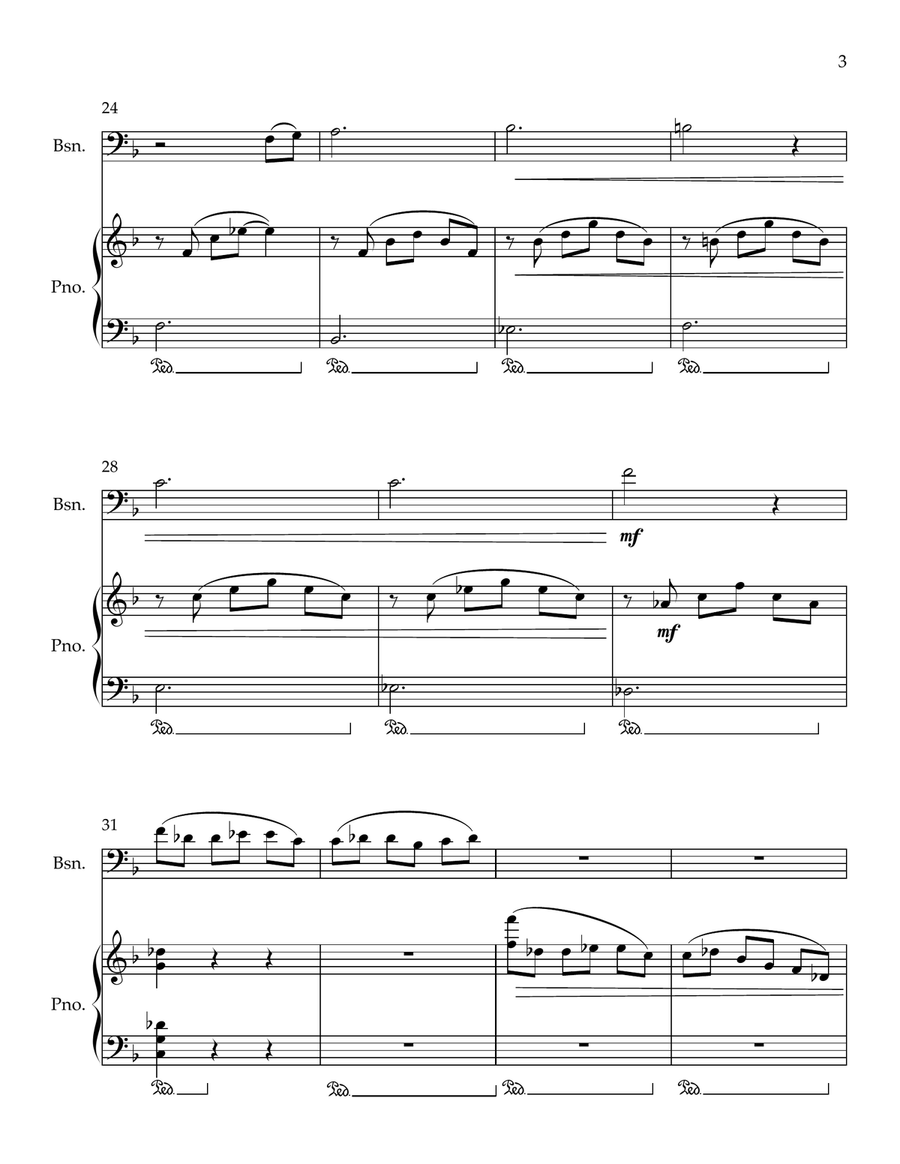Cavatina Bassoon scores gallery preview page 3