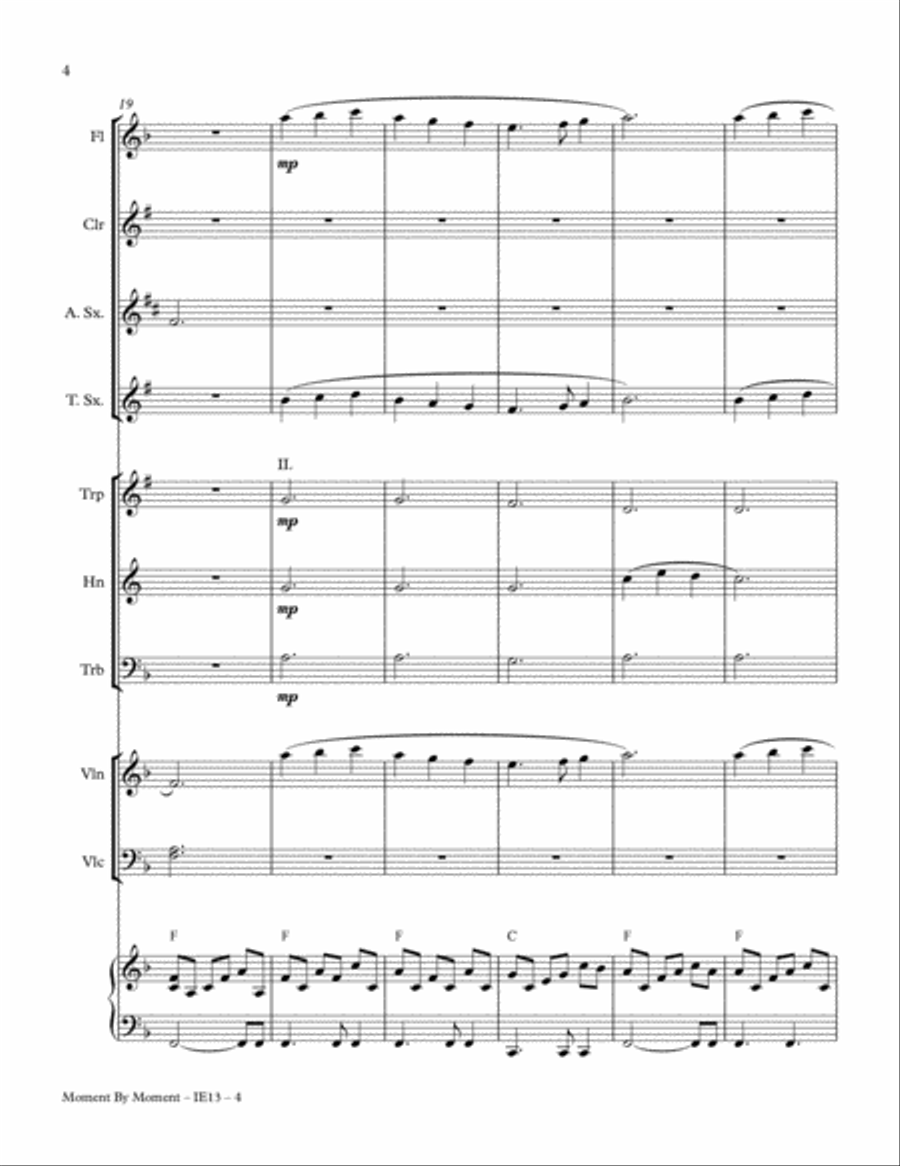 Moment By Moment (version 2) Full Orchestra scores gallery preview page 4