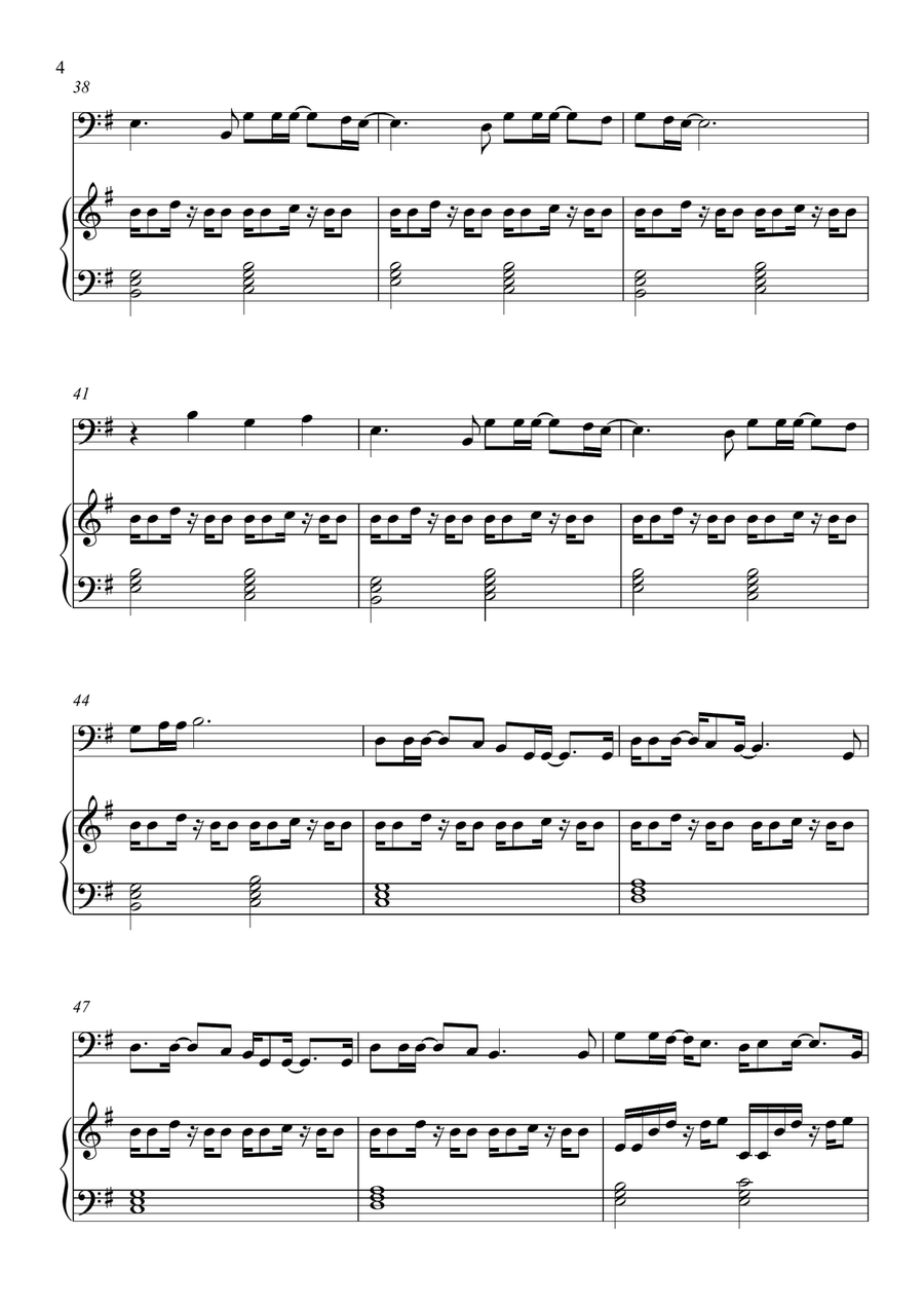 Breaking The Habit Voice scores gallery preview page 4