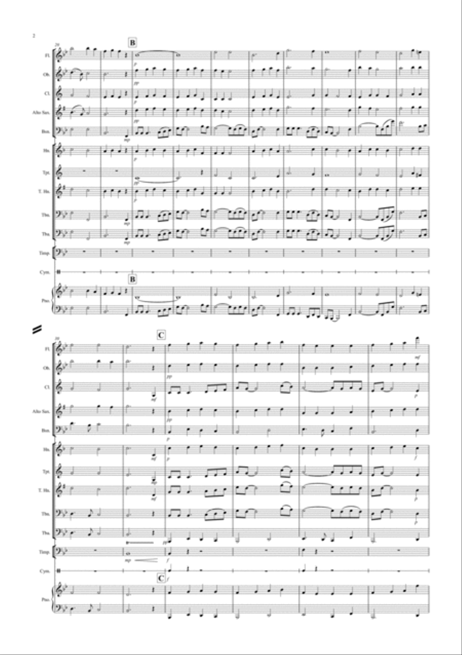 Shenandoah for School Wind Band Concert Band scores gallery preview page 2