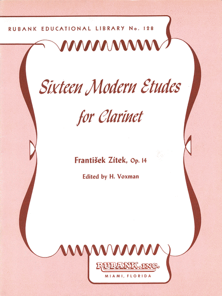 16 Modern Etudes for Clarinet, Op. 14 (Clarinet)