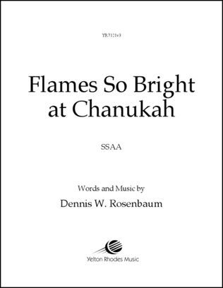 Book cover for Flames So Bright at Chanukah