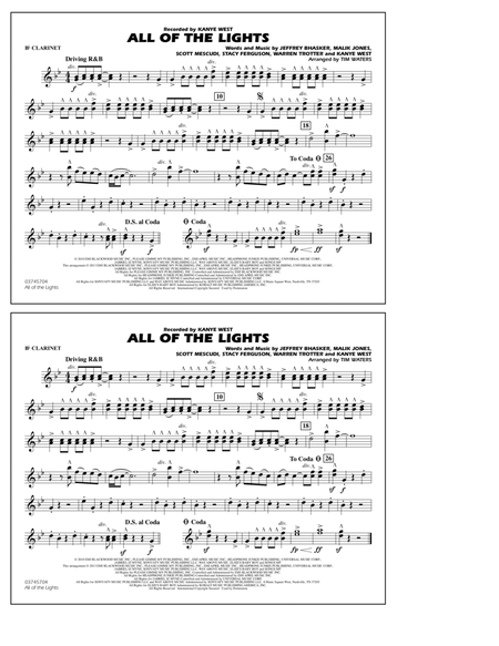 All Of The Lights - Bb Clarinet