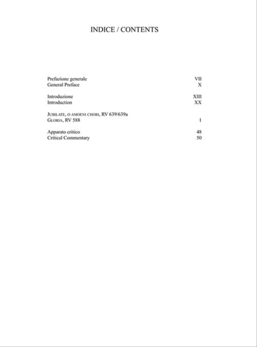 Jubilate, O Amoeni Chori RV639/RV639a & Gloria RV588 4-Part scores gallery preview page 3