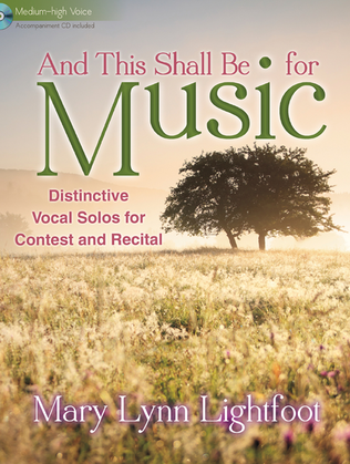 Book cover for And This Shall Be for Music - Medium-high Voice