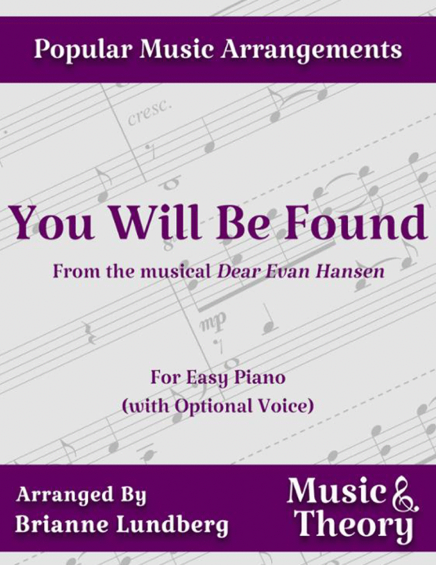You Will Be Found Voice scores gallery preview page 1