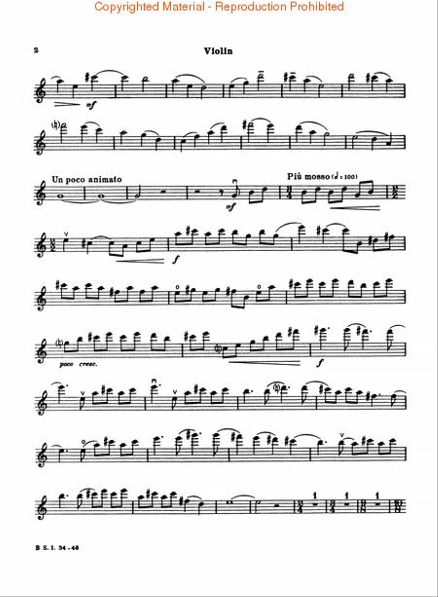 Sonata Violin Solo scores gallery preview page 4