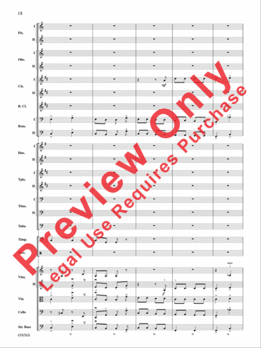 Academic Festival Overture, Op. 80 Full Orchestra scores gallery preview page 18