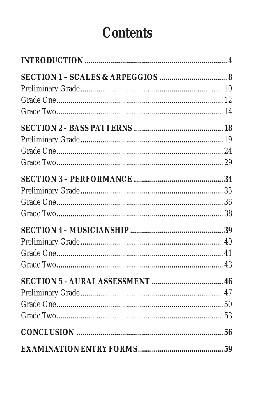 RGT Bass Guitar Playing Early Grades Prelim-2 Bass Guitar scores gallery preview page 4