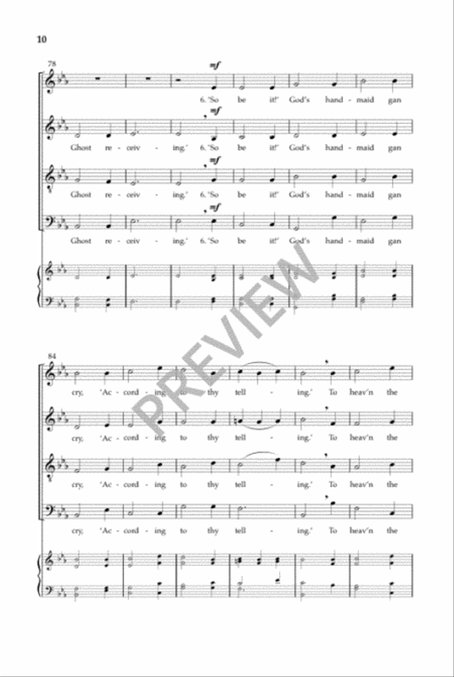 There Stood in Heaven a Linden Tree 4-Part scores gallery preview page 11