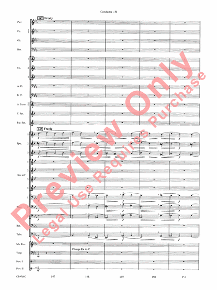 Gershwin! (Medley) Gershwin! (Medley) Concert Band scores gallery preview page 34