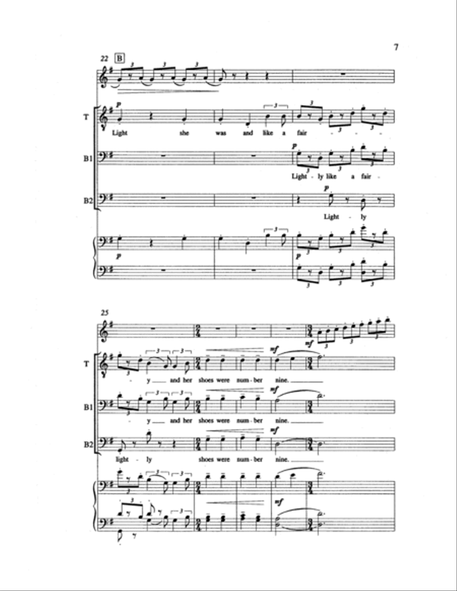 American Ballads: 4. Clementine TTBB scores gallery preview page 6