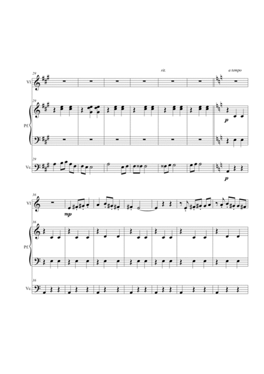Valzer op.12 n.2. Violin, piano e cello trio image number null