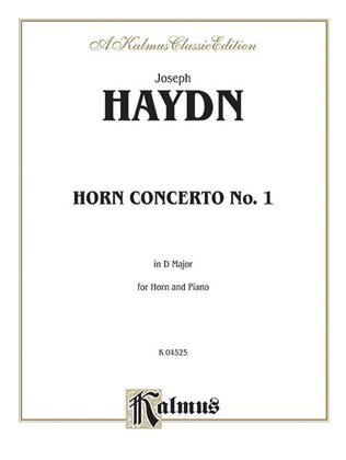Book cover for Horn Concerto No. 1 in D Major (Orch.)