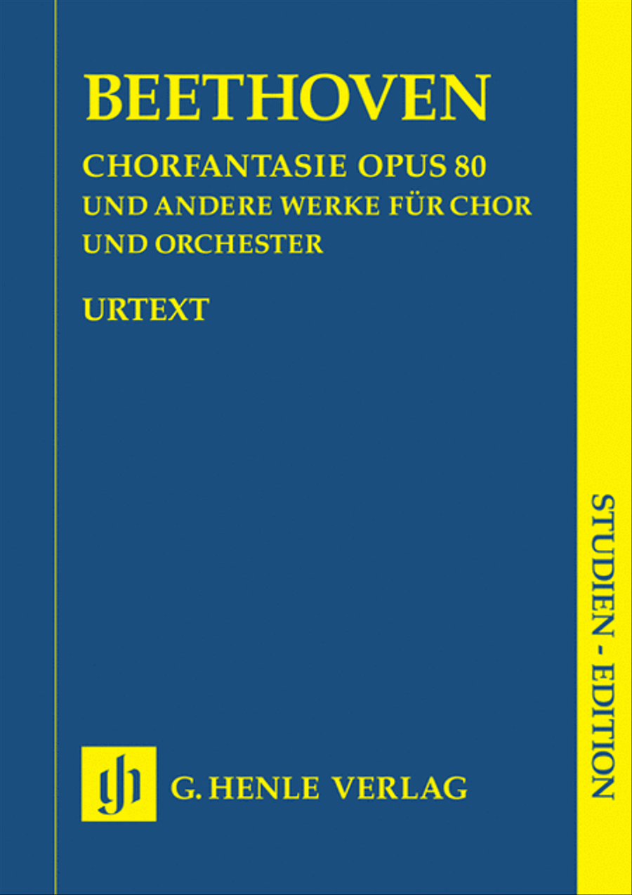 Works for Choir and Orchestra Op. 80, 112, 118, 121b, 122, WoO 95 Choir scores gallery preview page 1