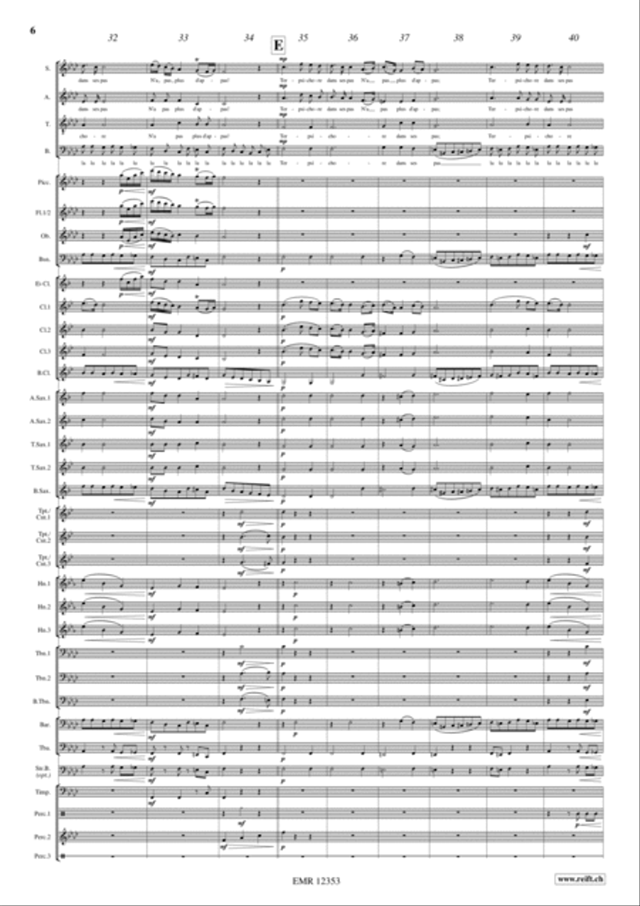 Orphee Aux Enfers 4-Part scores gallery preview page 6