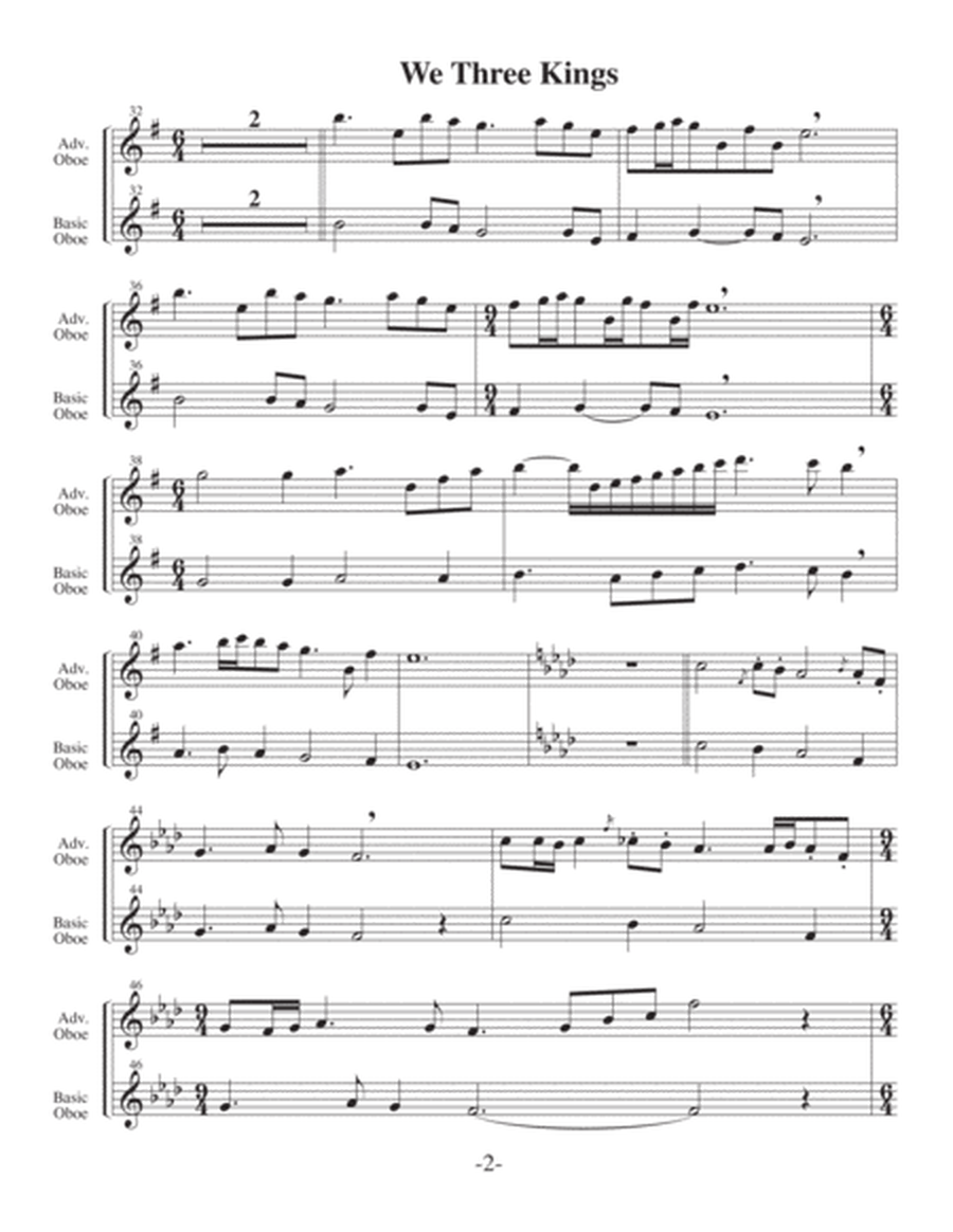 We Three Kings-v1 (Arrangements Level 2-4 for OBOE + Written Acc) image number null