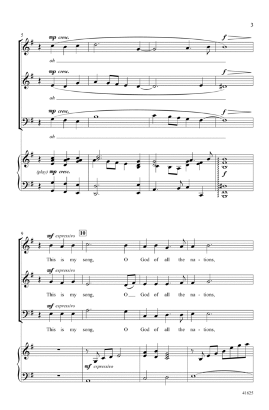 Song of Peace Choir scores gallery preview page 2