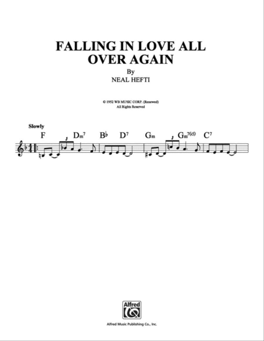 Falling in Love All Over Again School and Community scores gallery preview page 1