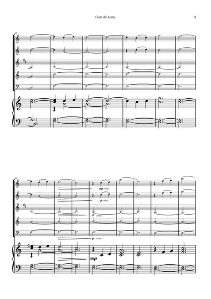 Clair de Lune by Debussy - Woodwind Quintet with Piano image number null